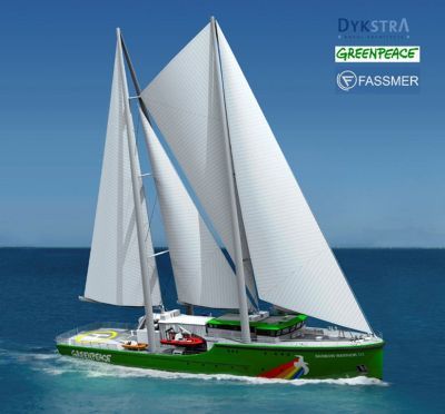 Germany: Fassmer Shipyard to Finish THE RAINBOW WARRIOR III in October