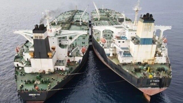 Aging Shadow Tanker Uses STS to Second Shadow Tanker to Skirt Indian Ban