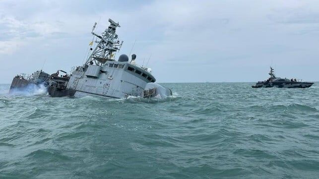 All Hands Saved as Royal Malaysian Navy Patrol Boat Sinks