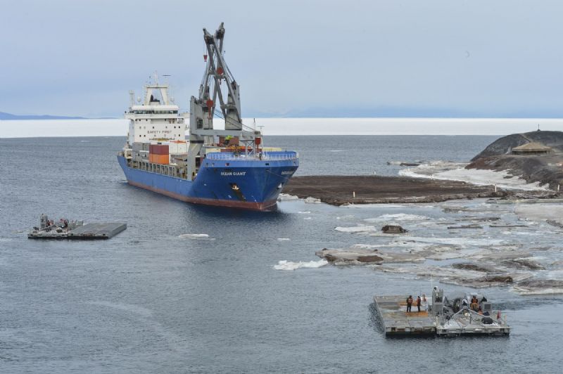 Annual Resupply Mission for U.S. Antarctic McMurdo Station Underway