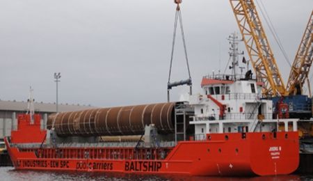 BaltShip Completes First Shipment for Gwynt Y Môr Windfarm in Irish Sea