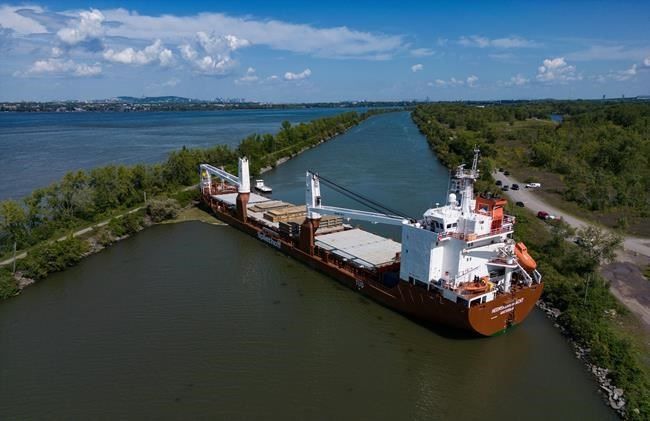 Cargo Ship Blacks Out and Becomes Wedged Across St. Lawrence Seaway