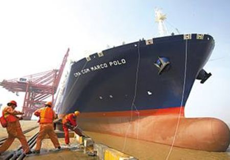 China: CMA CGM MARCO POLO Deploys on Maiden Voyage