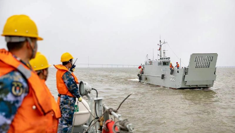 China Conducts Landing Ship Drills as Tensions Rise in S. China Sea