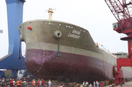 China: JiangDong Shipyard Launches New Bulk Carrier ‘Graig Cardiff’