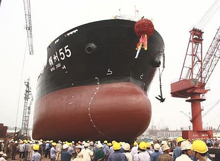 China: Jiangsu Shipyard Delivers New Bulk Carrier Ming Zhou 55