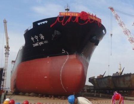 China: Nantong Dongxin Shipyard Launches Cargo Ship with Eversafe Marine Airbags