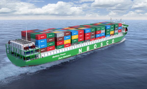 Chinese Coastal Carrier Orders Largest Pure Electric Containerships