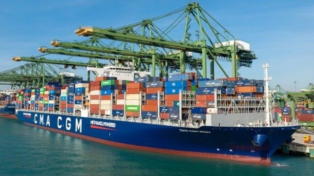 CMA CGM Joins Ranks of Methanol Pioneers Putting First Vessel in Service