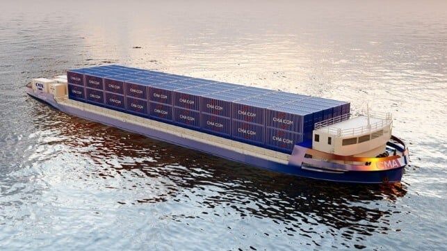 CMA CGM to Deploy Electric Barge with NIKE in Vietnam