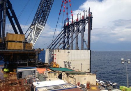 Concordia Removal: 80 Pct of Sponson Installation Done