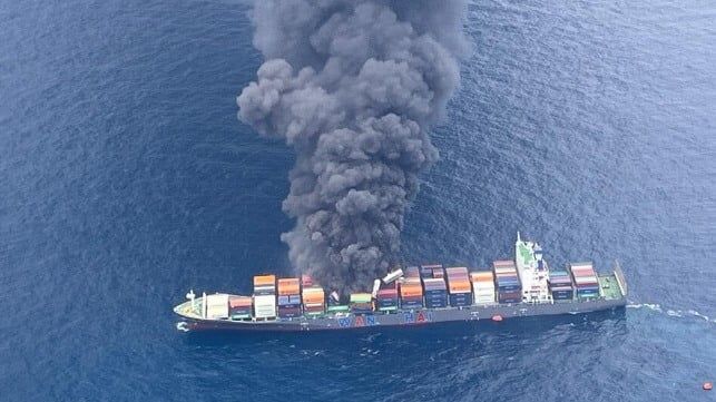 Crew Missing and Injured as Fire Spreads on Wan Hai Ship Off India