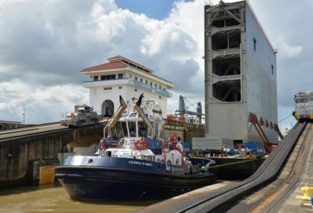 Final Gate for New Pacific Locks Transits Panama Canal