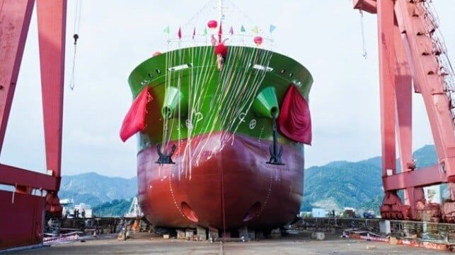 First Methanol-Powered Bunker Tanker Launched for Ops in Singapore