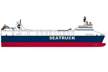 Germany: Flensburger Schiffbau-Gesellschaft Names and Launches Ro-Ro Vessel Seatruck Progress