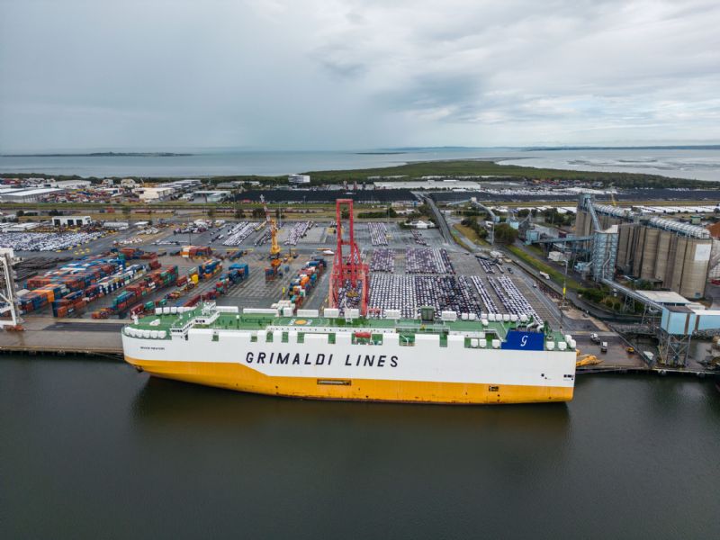Grimaldi Names First of 10 Giant, Ammonia-Ready Car Carriers