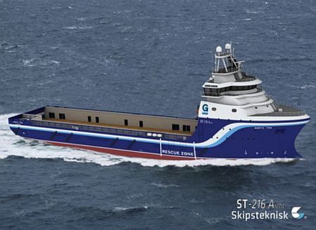 Gulf Offshore Norge to Build Another PSV of Skipsteknisk Design, Norway