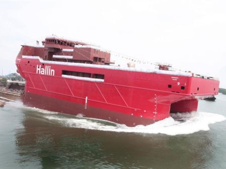 Hallin Marine Launches Semi-Submersible Vessel for Subsea Operation (Indonesia)