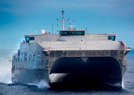 High-Speed Catamaran USNS Spearhead (JHSV 1) Finishes AT