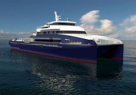 Incat Crowther: First of Type 70m Catamaran Fast Crew Boat Under Construction (Australia)