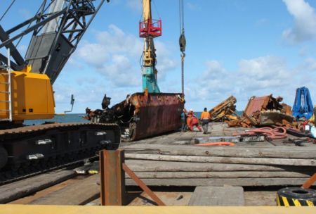 Koole Maritiem Removes Sunken Dredger from Harbour of Thorsminde, Denmark