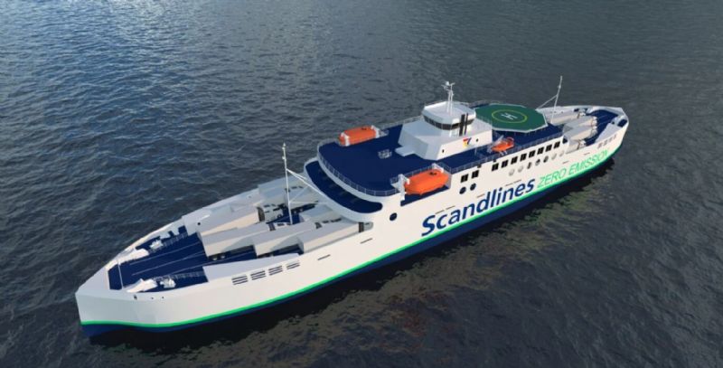 Large Hybrid Zero-Emission Ferry Readied for Delivery to Scandlines