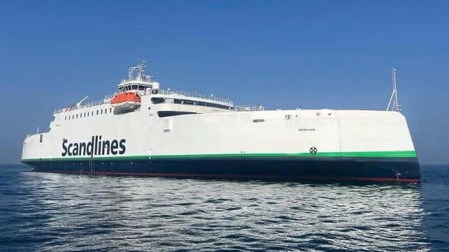 Large Hybrid Zero-Emission Ferry Readied for Delivery to Scandlines