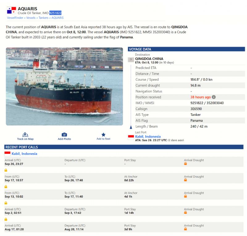 Latest Iran-China Oil Sanctions-Avoidance Ruse Detected