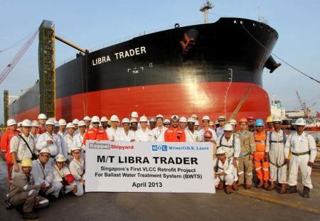 MOL Completes Installation of BWT System on VLCC Libra Trader (Singapore)