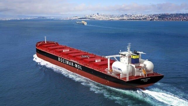 MOL is First Shipping Company to Join Australias Ammonia Bunkering Project