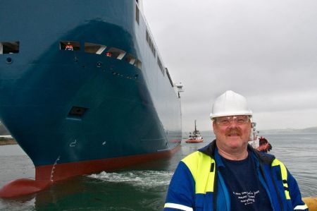 MV Autosky Leaves Falmouth (UK)