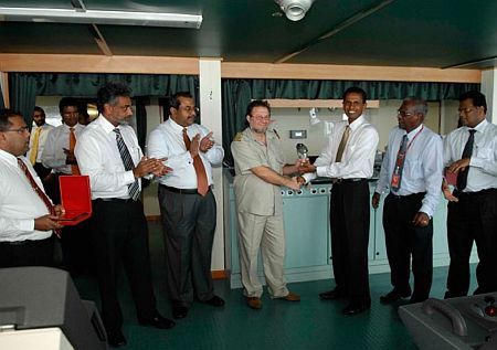 New “K” Line’s Ro-Ro Vessel Makes its Maiden Call at Colombo, Sri Lanka