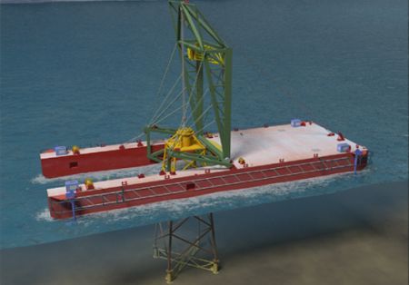 Norway: Ingenium Develops Unique Catamaran for Offshore Windmill Foundations Installation