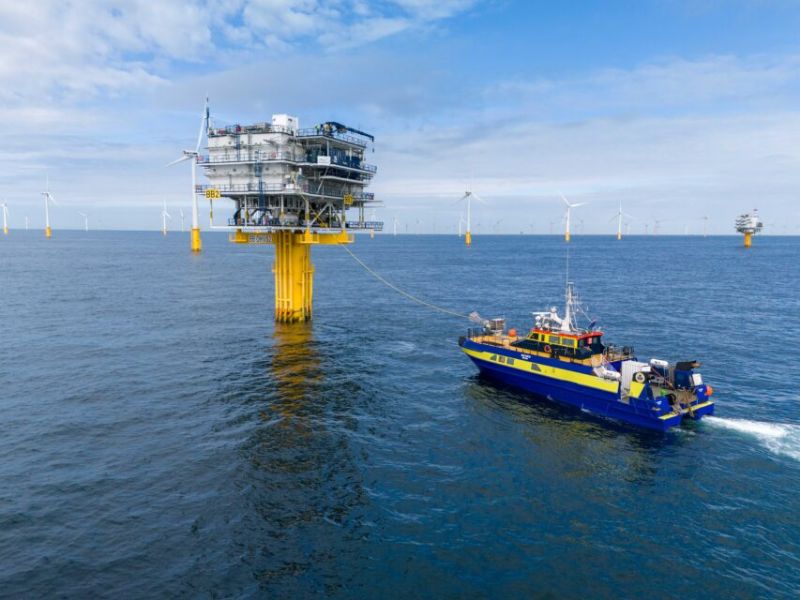 Offshore Charging System for Service Vessels Tested at Belgian Wind Farm