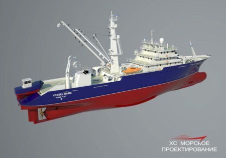 Russia: Hotchya Marine Designs Modern Large Tuna Seiner