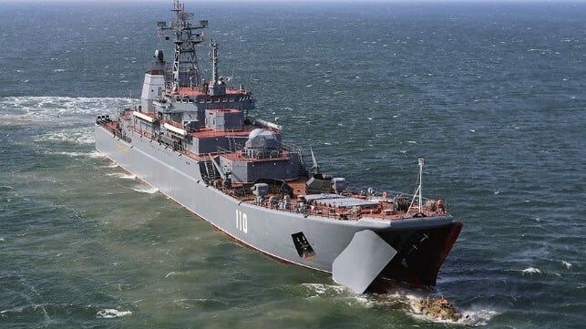 Russian Warship Was Loitering Off Denmark During Drone Attacks