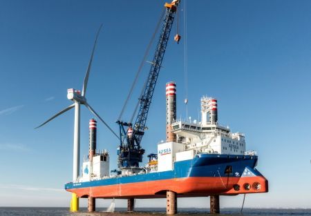 SEA INSTALLER Completes Installation of Foundations at WoDS Wind Farm (UK)