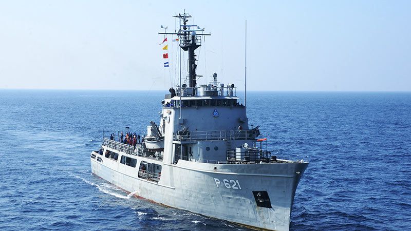 Sri Lanka Navy Rescues Crew from Mysterious Ship That is Drifting Eastward