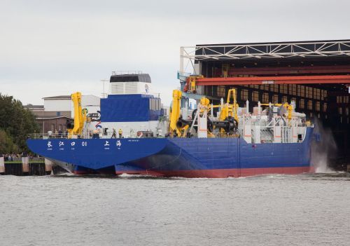 The Netherlands: IHC Merwede Launches TSHD CHANG JIANG KOU 01