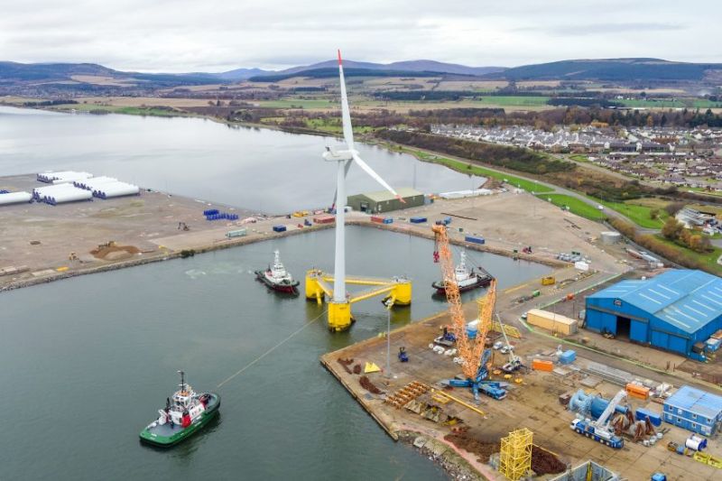 UK Awards $71M Grant to Create Largest Scottish Floating Wind Farm Port
