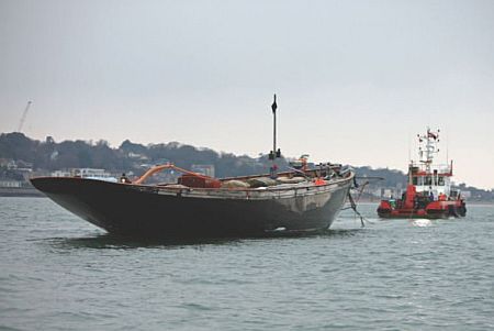 UK: Yacht Britannia Arrives at South Boats Service Centre