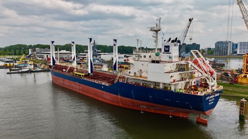 Uni-Tankers Hoists Sails for Danish Research on Wind Propulsion