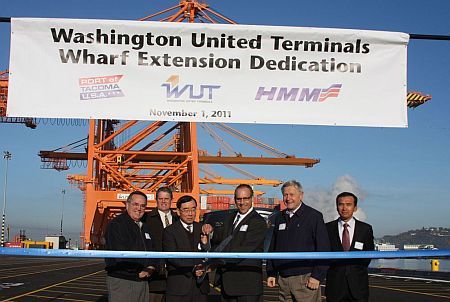 USA: HMM and Port of Tacoma Officials Celebrate Completion of WUT Wharf Extension