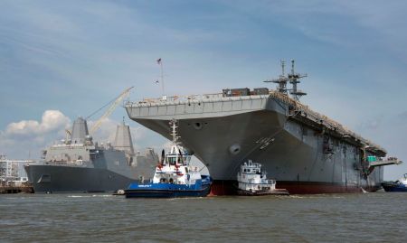 USA: Ingalls Shipbuilding Reaches Milestone in LHA Program