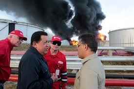 Venezuela Crude Refinery Burns a Fourth Day After 48 Killed