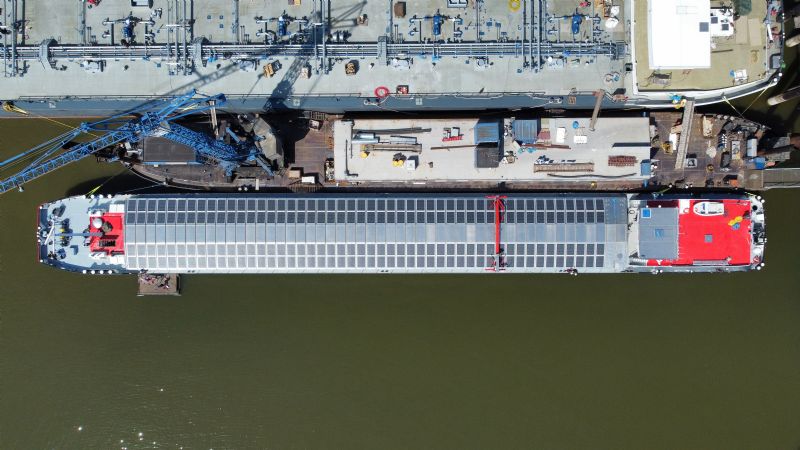Wattlab and HGK Shipping team up for worlds first hybrid solar-powered inland shipping vessel