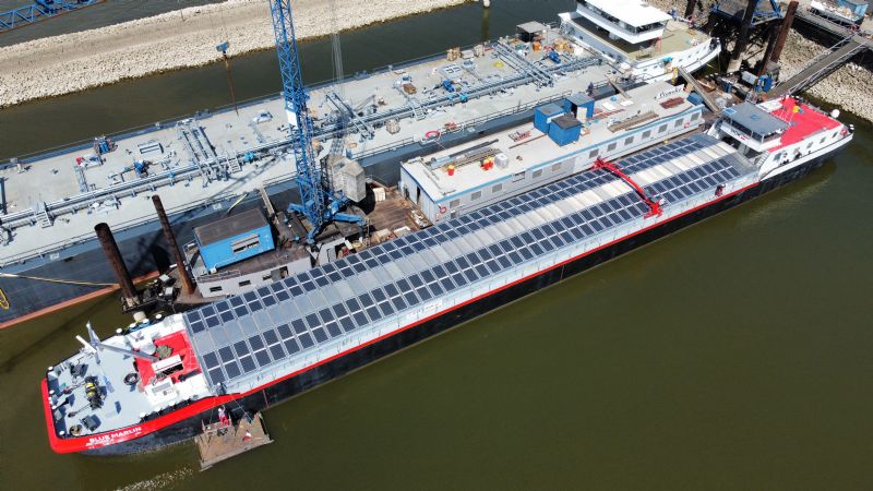 Wattlab and HGK Shipping team up for worlds first hybrid solar-powered inland shipping vessel